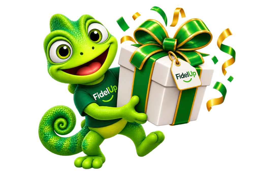 Nino con il regalo di benvenuto